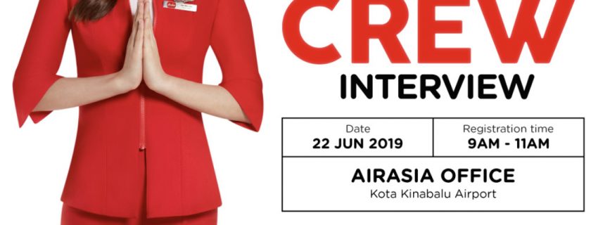 Airasia Flight Attendant Recruitment – Jun 2019 (BKI)