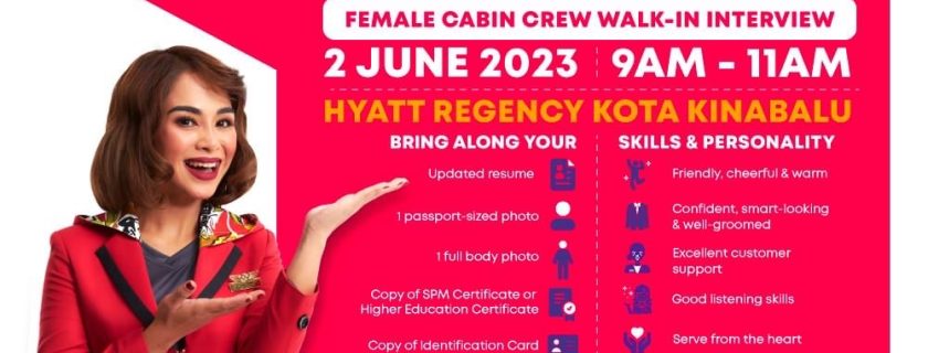MYAirlines Flight Stewardess Recruitment- Jun 2023 (BKI)